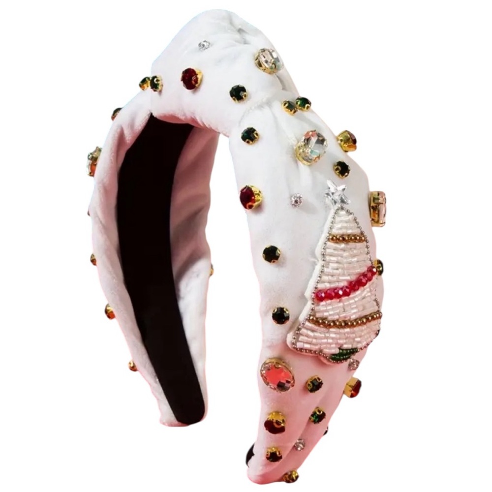 Christmas Tree Velvet Knotted Headband